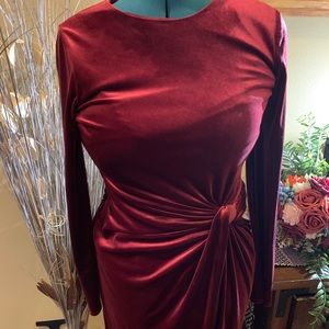 Antonio Melani ❣️ maroon velvet bodycon size 8